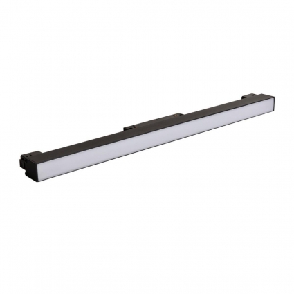 Трековый светодиодный светильник Crystal Lux CLT 0.33 001 12W BL M3000K в современном стиле, цвет черный