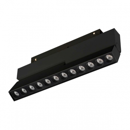 Трековый светодиодный светильник Arlight Mag-Orient-Dots-Fold-S230-12W Day4000 041532 в современном стиле, цвет черный