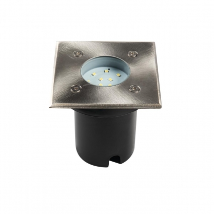 Грунтовый светильник Kanlux GORDO N 1W CW-L-SR 18192 в современном стиле, цвет серебро
