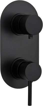 Смеситель для ванны с душем Remer X Style X92KB чёрный матовый, однорычажный, черный