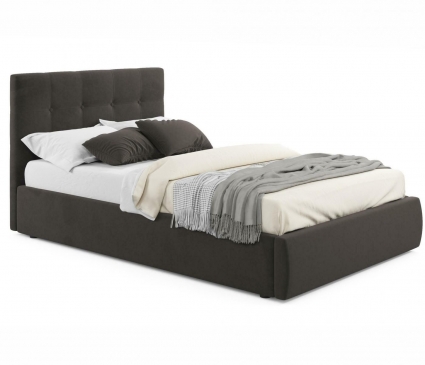 Кровать LASKA Family Selesta 120х200 коричневого цвета с подъемным механизмом, с ящиком для хранения