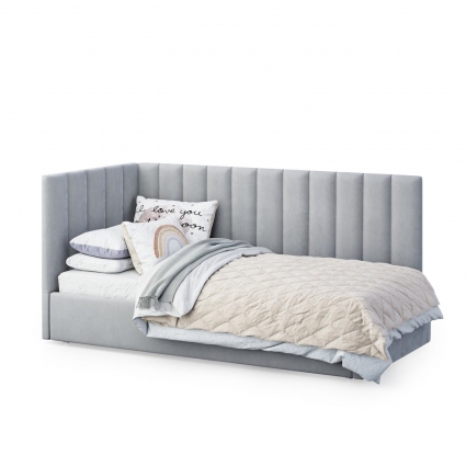 Кровать MYROOM Family Меркурий-3 120х190 серого цвета с подъемным механизмом, с ящиком для хранения