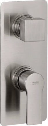 Смеситель для ванны с душем Remer Energy EY93KBNP никель матовый брашированный, однорычажный, сталь