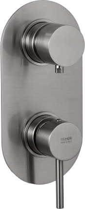 Смеситель для ванны с душем Remer X Style X92KB никель брашированный, однорычажный, сталь