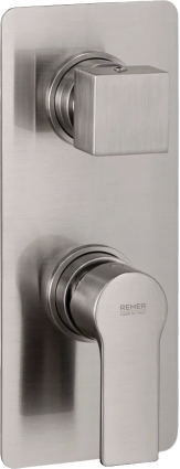 Смеситель для ванны с душем Remer Energy EY92KBNP никель брашированный, однорычажный, сталь
