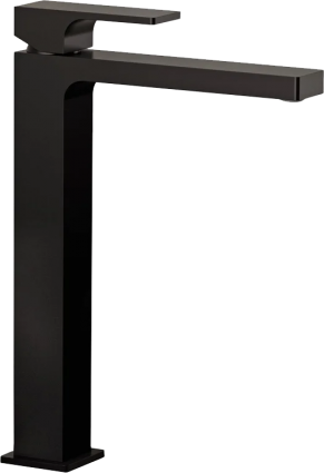 Смеситель для раковины Remer Absolute AU11LNO черный матовый однорычажный, длина излива 18.5 см