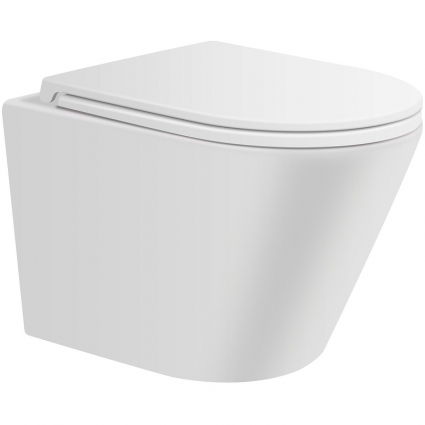 Подвесной унитаз Avimano Intuition 1000071 белый, матовый, микролифт, овальный, 36x49 см