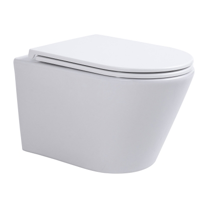 Подвесной унитаз Avimano Intuition 1001060 белый, глянцевый, микролифт, овальный, 36x53 см