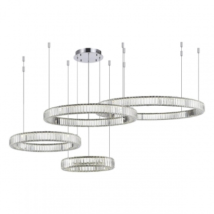 Подвесная светодиодная люстра ST Luce Tivoli SL1622.103.04 в стиле модерн, цвет хром