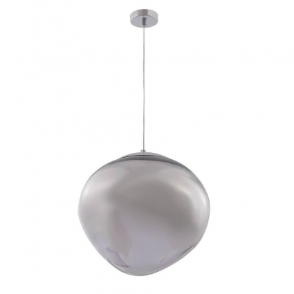 Подвесной светильник Crystal Lux Malaga SP1 D360 Chrome в современном стиле, цвет дымчатый