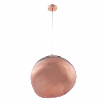 Подвесной светильник Crystal Lux Malaga SP1 D360 Cooper в современном стиле, цвет медь