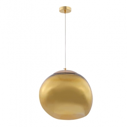 Подвесной светильник Crystal Lux Malaga SP1 D360 Gold в современном стиле, цвет золотой