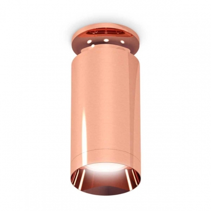 Комплект потолочного светильника Ambrella light Techno Spot XS (N6906, C6326, N6135) XS6326080, в современном стиле, цвет розовое золото