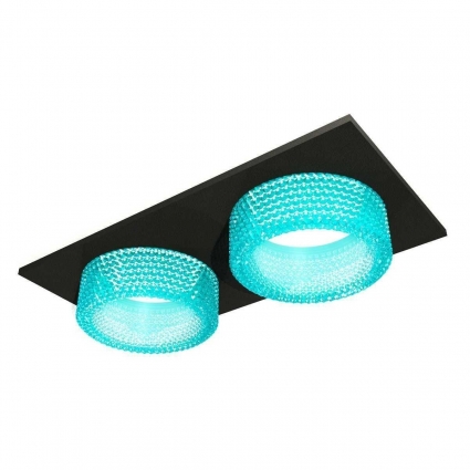 Комплект встраиваемого светильника Ambrella light Techno Spot XC (C6526, N6153) XC6526043, в стиле модерн, цвет голубой