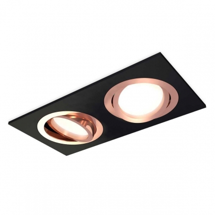 Комплект встраиваемого светильника Ambrella light Techno Spot XC (C7636, N7005) XC7636084, в современном стиле, цвет черный