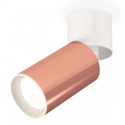 Комплект спота Ambrella light Techno Spot XM (A2220, C6326, N6101) XM6326030, в современном стиле, цвет розовое золото