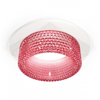 Комплект встраиваемого светильника Ambrella light Techno Spot XC (C6512, N6152) XC6512042, в стиле модерн, цвет розовый