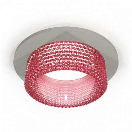 Комплект встраиваемого светильника Ambrella light Techno Spot XC (C6514, N6152) XC6514042, в стиле модерн, цвет розовый