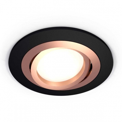Комплект встраиваемого светильника Ambrella light Techno Spot XC (C7622, N7005) XC7622084, в современном стиле, цвет черный