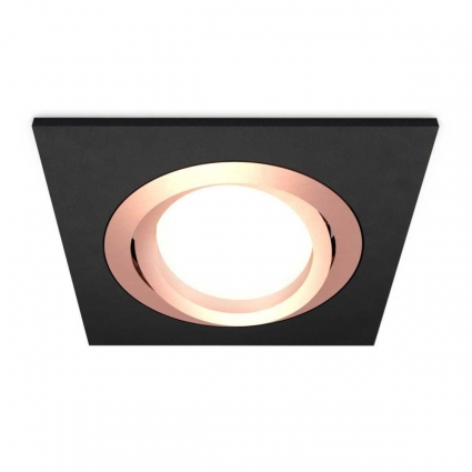 Комплект встраиваемого светильника Ambrella light Techno Spot XC (C7632, N7005) XC7632084, в современном стиле, цвет черный