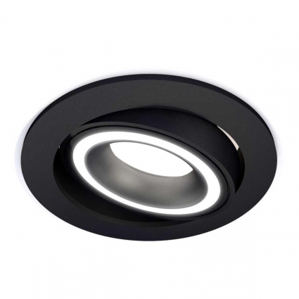 Комплект встраиваемого светильника Ambrella light Techno Spot XC (C7652, N7111) XC7652080, в современном стиле, цвет черный