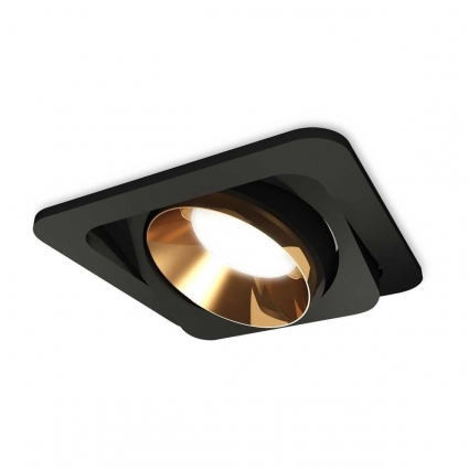 Комплект встраиваемого светильника Ambrella light Techno Spot XC (C7659, N7034) XC7659024, в современном стиле, цвет черный