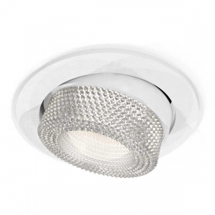 Комплект встраиваемого спота Ambrella light Techno Spot XC (C7651, N7191) XC7651060, в стиле модерн, цвет белый