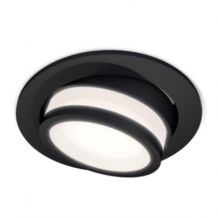 Комплект встраиваемого спота Ambrella light Techno Spot XC (C7652, N7121) XC7652081, в современном стиле, цвет черный