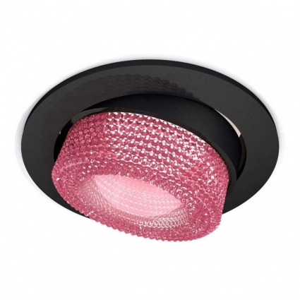 Комплект встраиваемого спота Ambrella light Techno Spot XC (C7652, N7193) XC7652062, в стиле модерн, цвет розовый