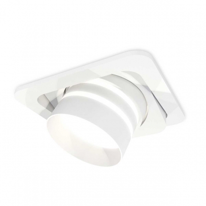 Комплект встраиваемого спота Ambrella light Techno Spot XC (C7658, N7141) XC7658082, в современном стиле, цвет белый