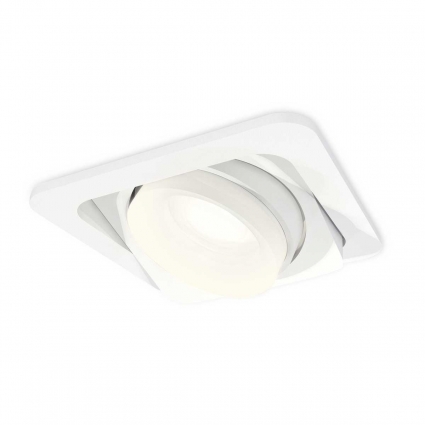 Комплект встраиваемого спота Ambrella light Techno Spot XC (C7658, N7165) XC7658084, в современном стиле, цвет белый