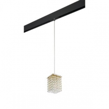 Трековый светильник Lightstar Cristallo (795412+595007) PRO795412 в стиле арт-деко, цвет золотой