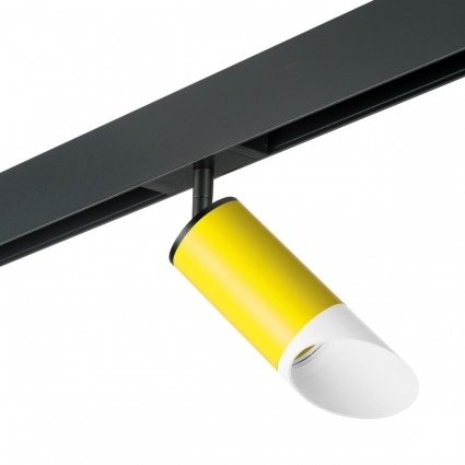 Трековый светильник Lightstar Rullo (214433+595057+201436) PRO43336 в стиле Хай-тек, цвет желтый