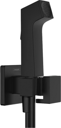 Гигиенический душ Hansgrohe Bidette E 1jet 29231670 матовый черный штанга 20.4 см, шланг пластиковый 125 см