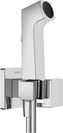 Гигиенический душ Hansgrohe Bidette E 1jet 29231000 хром штанга 20.4 см, шланг пластиковый 125 см