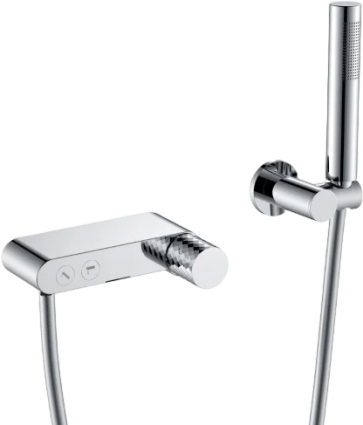 Смеситель для ванны с душем Boheme Stick 123-CRCR chrome diamond chrome, однорычажный, хром