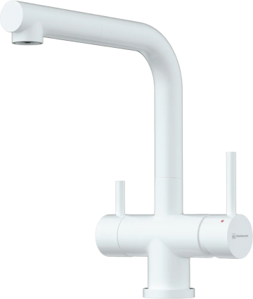 Смеситель для кухни Omoikiri Takamatsu-S PW pure white однорычажный, белый