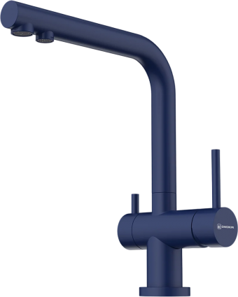 Смеситель для кухни Omoikiri Nagano IB indigo blue однорычажный, синий