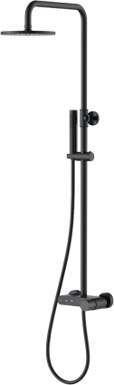 Душевая стойка Boheme Stick 128-BB black diamond black цвет черный, штанга 112.5 см