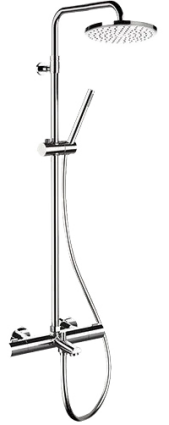 Душевая стойка Remer Elegance EQ34A7MDMD20 хром, штанга 161 см