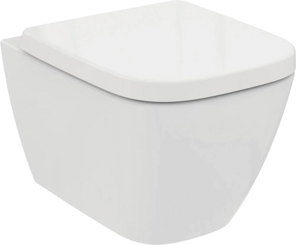 Унитаз подвесной Ideal Standard I.life S T473801 безободковый, с микролифтом, белый, 36x48.5 см