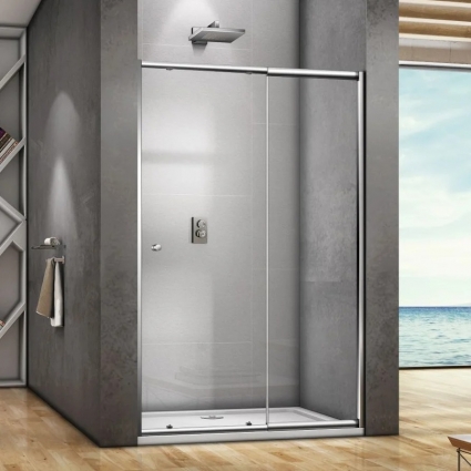 Душевая дверь в нишу Good Door Lira WTW-110-C-CH 110 см раздвижная, стекло прозрачное