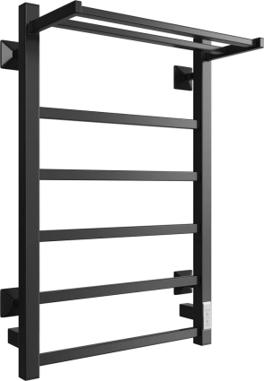 Полотенцесушитель электрический Двин Fj Plaza Neo 80/50 черный лесенка