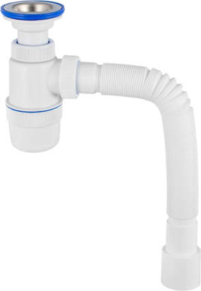 Сифон для мойки Virplast Элит 30980617 белый
