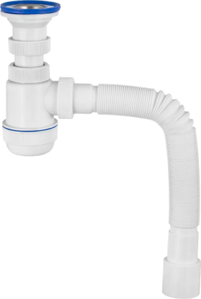 Сифон для раковины Virplast Мини Элит 30986780 белый
