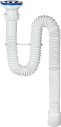 Сифон для мойки Virplast Мини Элит 30986343 L1200 белый