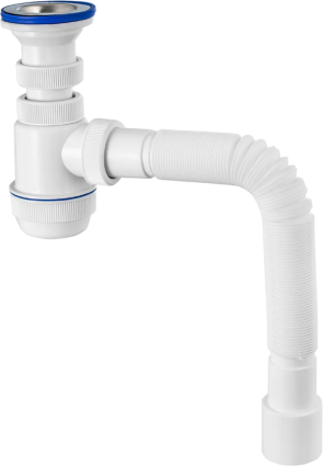 Сифон для мойки Virplast Мини Элит 30986760 белый