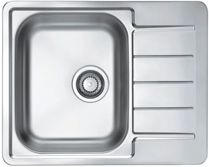 Мойка кухонная Alveus Line Max 110 сталь полированная, прямоугольная, 61.5x50 см