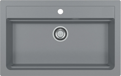 Мойка кухонная Alveus Atrox Granital 40 concrete матовая, прямоугольная, 79x50 см