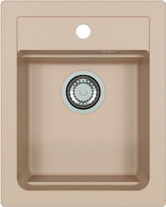Мойка кухонная Alveus Atrox Granital 10 terra матовая, прямоугольная, 40x50 см